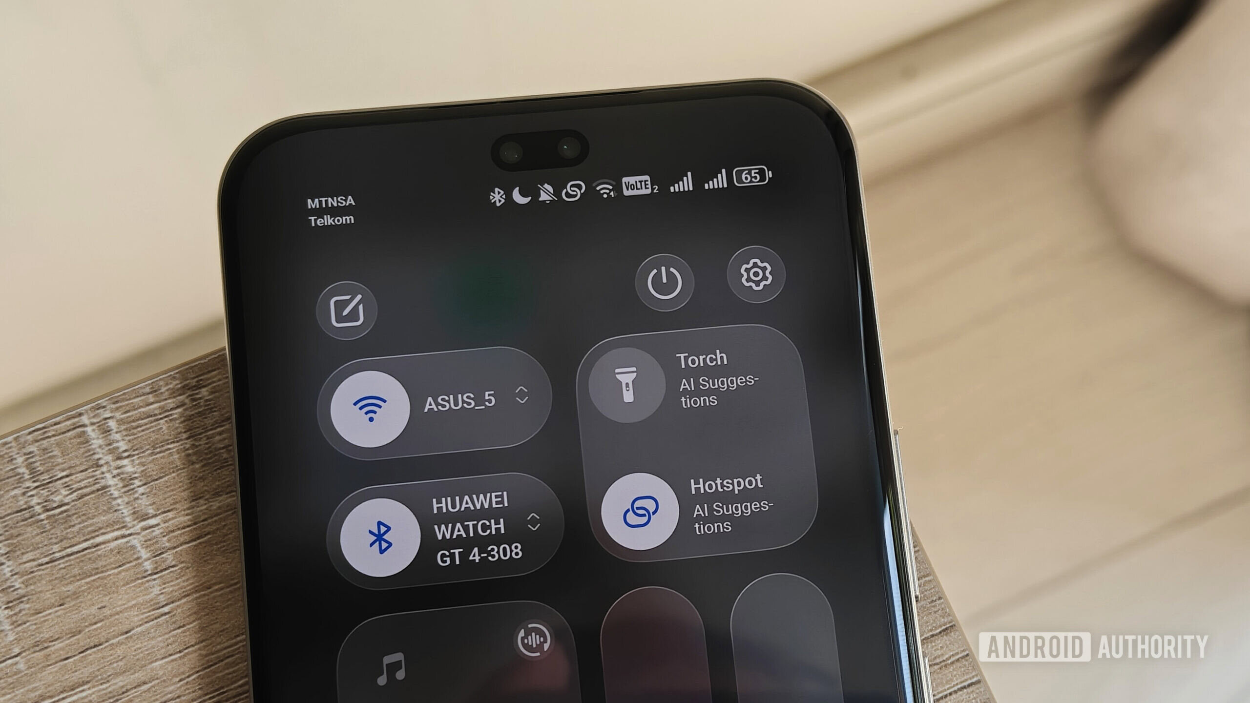 mobile hotspot enabled on a smartphone screen scaled