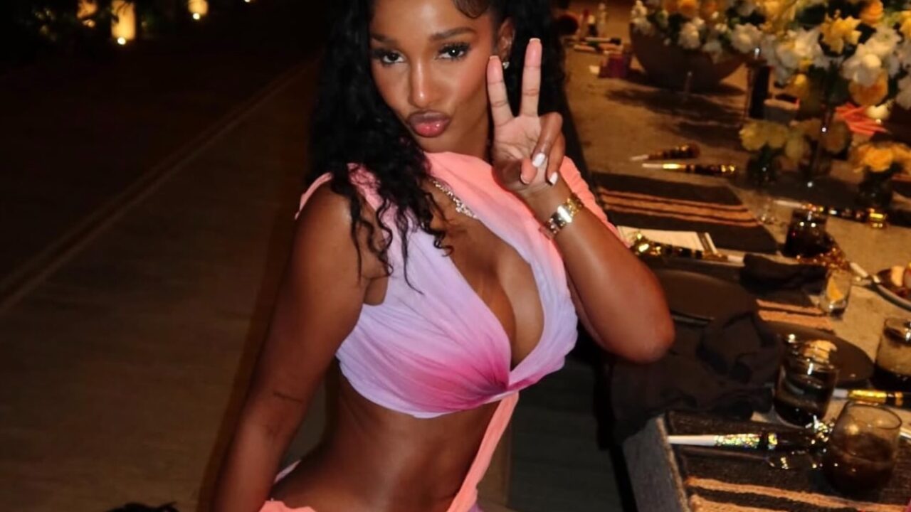 You Ask, We Answer! Bernice Burgos in Orange and Pink Dipetsa Wetlook Dress for Birthday Celebration