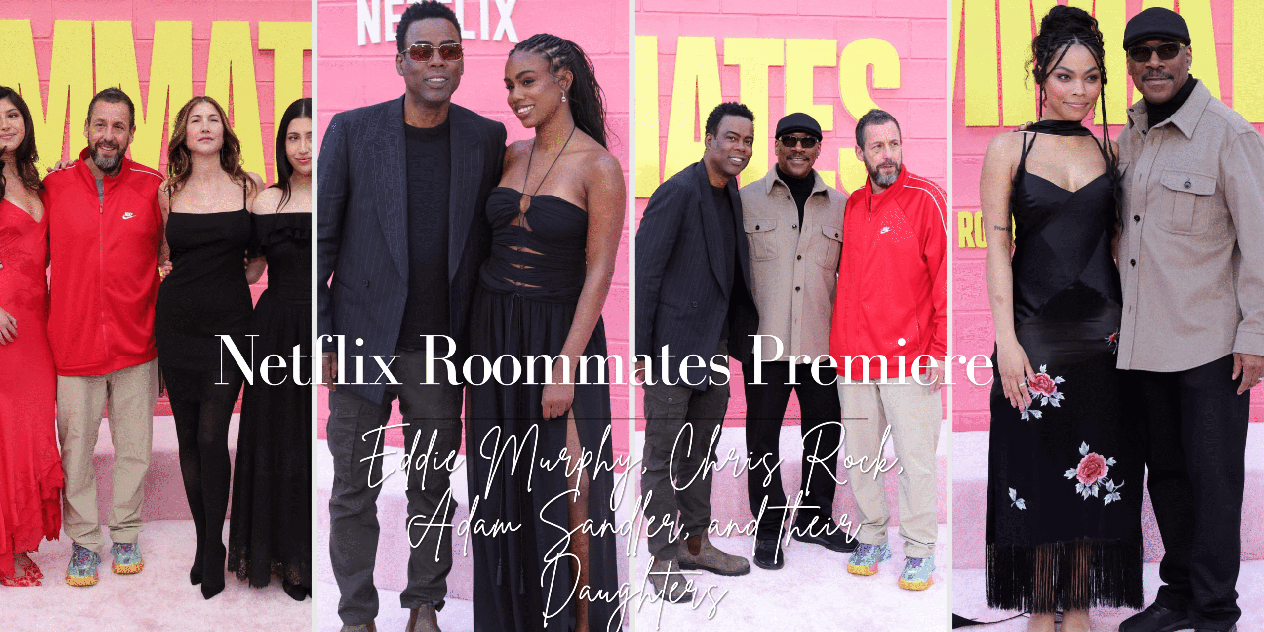 9999 On the Scene at the Netflix Roommates Premiere Eddie Murphy Chris Rock Adam Sandler and Their D scaled
