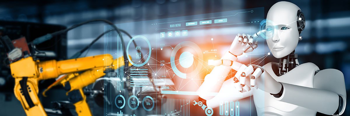 Ai KI robot with machine Summit Art Creations Adobe