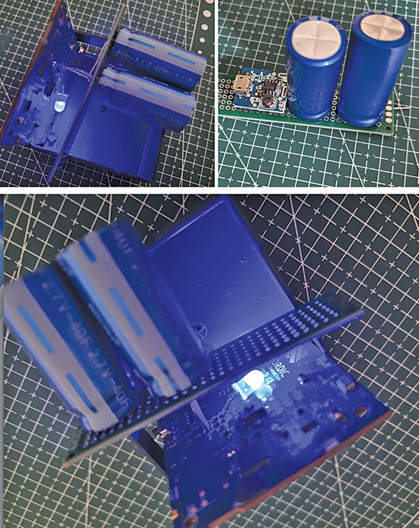 Assembled prototype of the supercapacitor based backup power module
