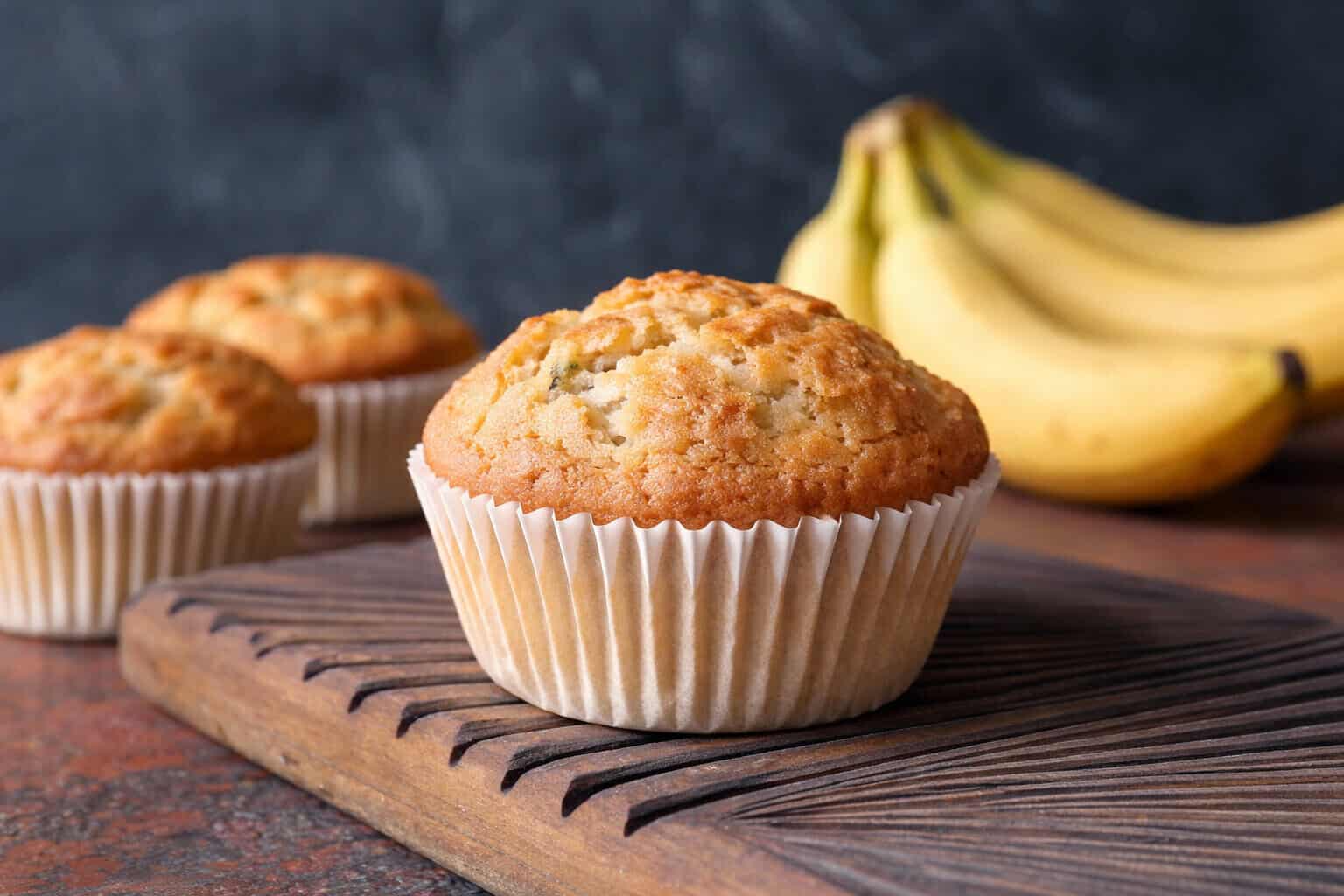 Banana Sweetened Bran Muffins