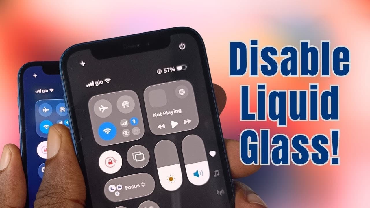 Disable Liquid Glass in iOS 26
