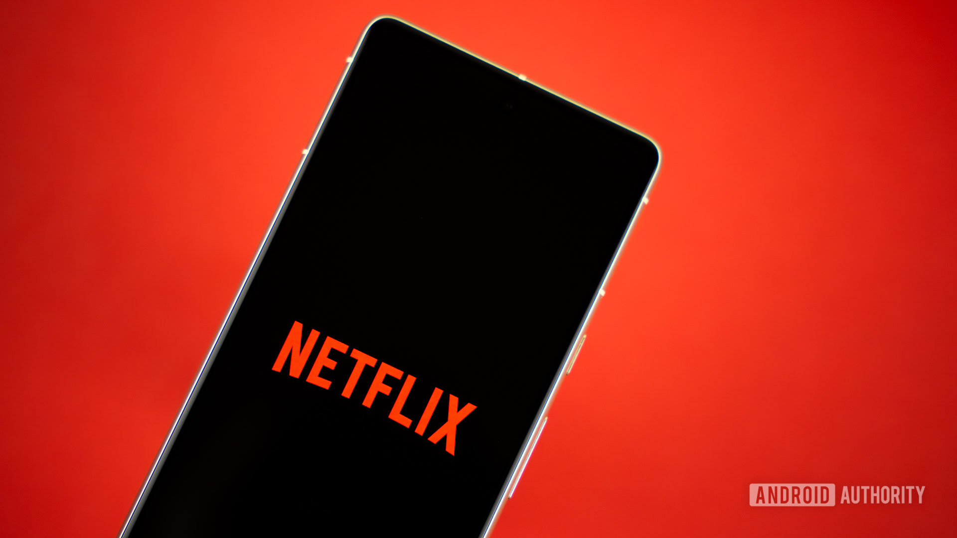 Netflix logo on smartphone stock photo 3