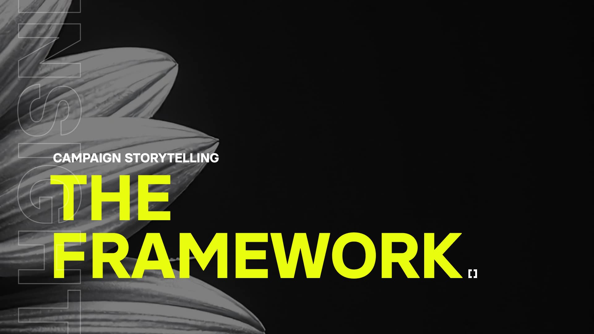 PL storytelling framework