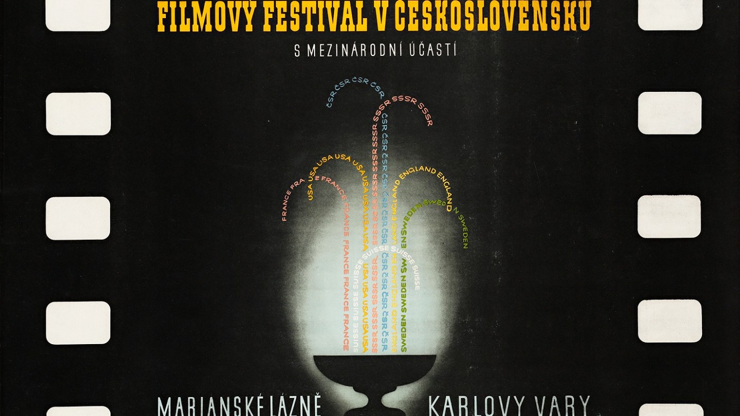 Poster for the KVIFF first edition Film Servis Festival Karlovy Vary
