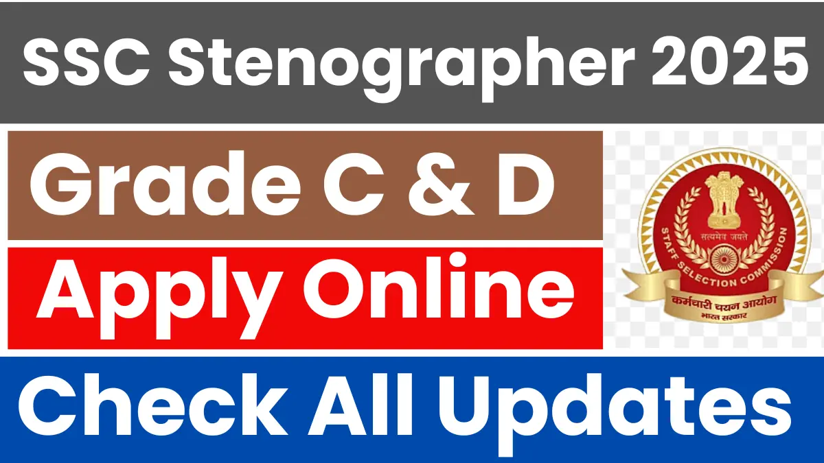 SSC Stenographer Recruitment 2025.webp