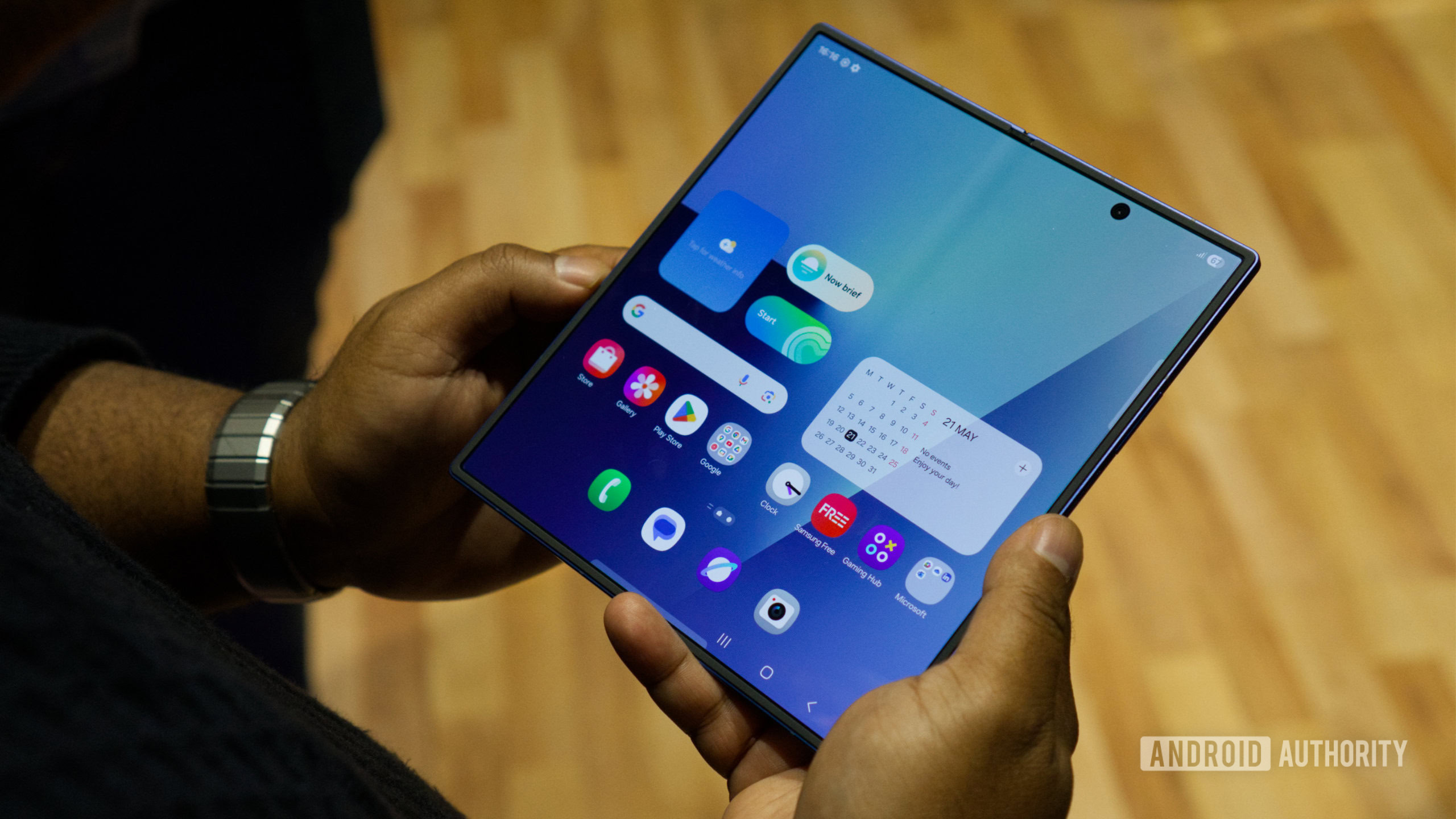 Samsung Galaxy Z Fold 7 in hand and unfolded