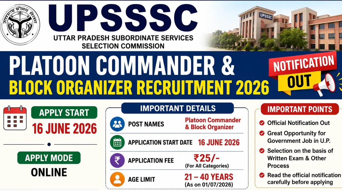 UPSSSC Platoon Commander Block Organizer Recruitment 2026.webp
