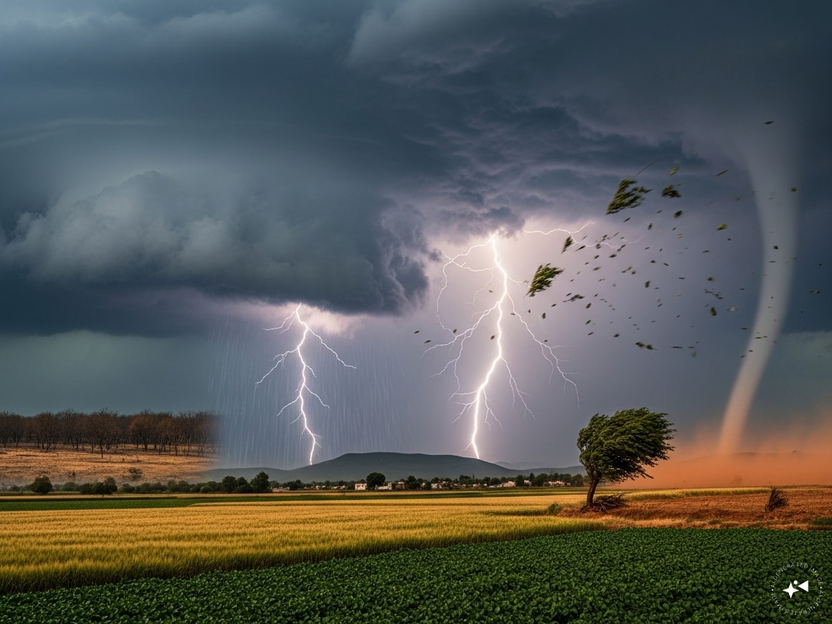 aaj ka mausam live new western disturbance storm alert 70km winds 13 states weather change imd warni