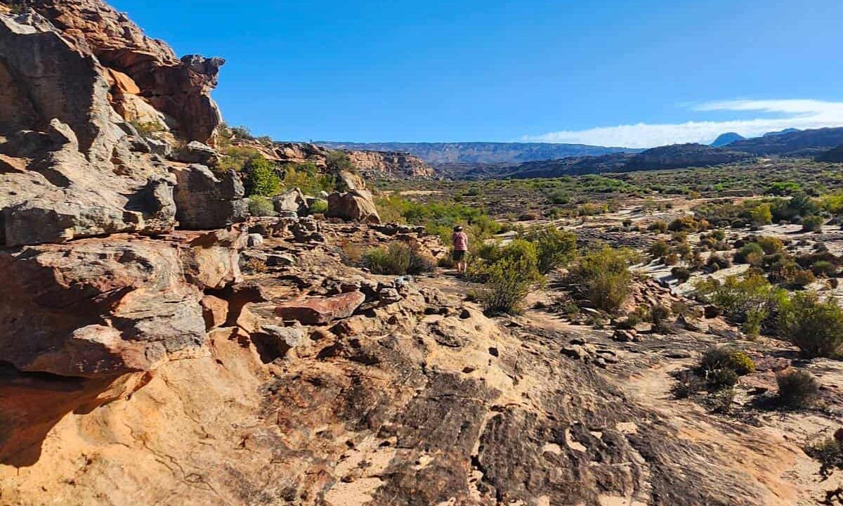 Ancient African rock art at Bushman’s Kloof in South Africa