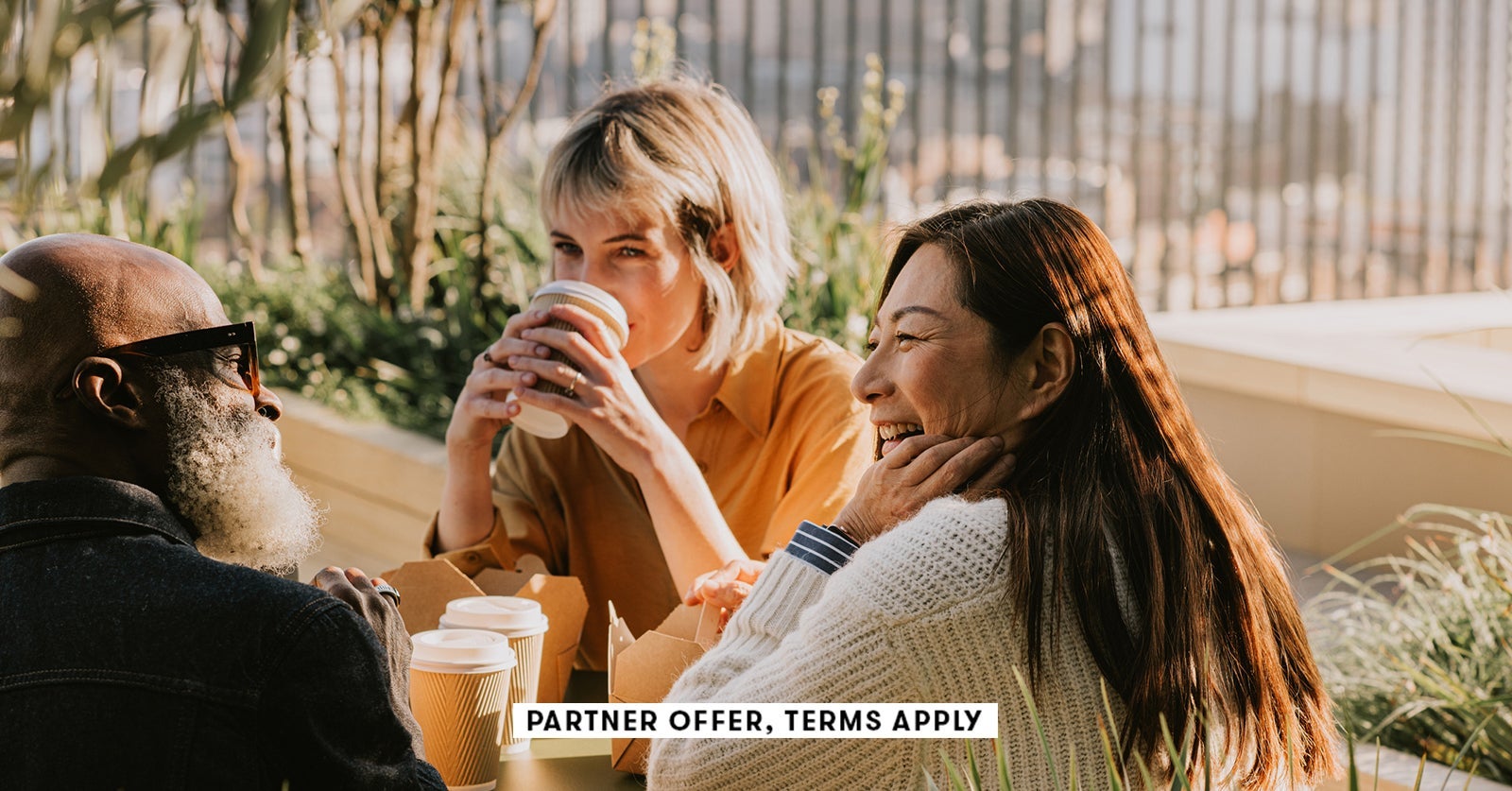 coworkers enjoy lunch together Catherine Falls Commercial SOCIAL