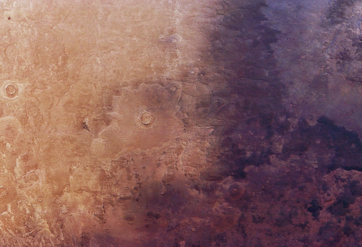 mars ash closeup