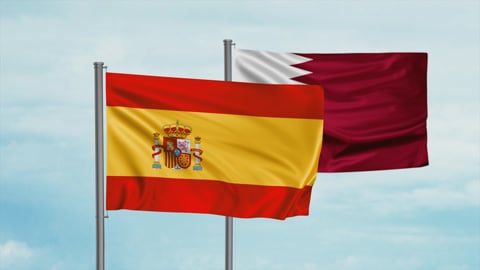 qatar and spain flag thumbnail 340409