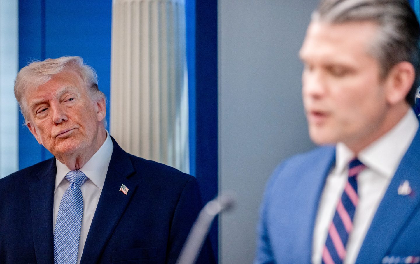 trump hegseth iran getty