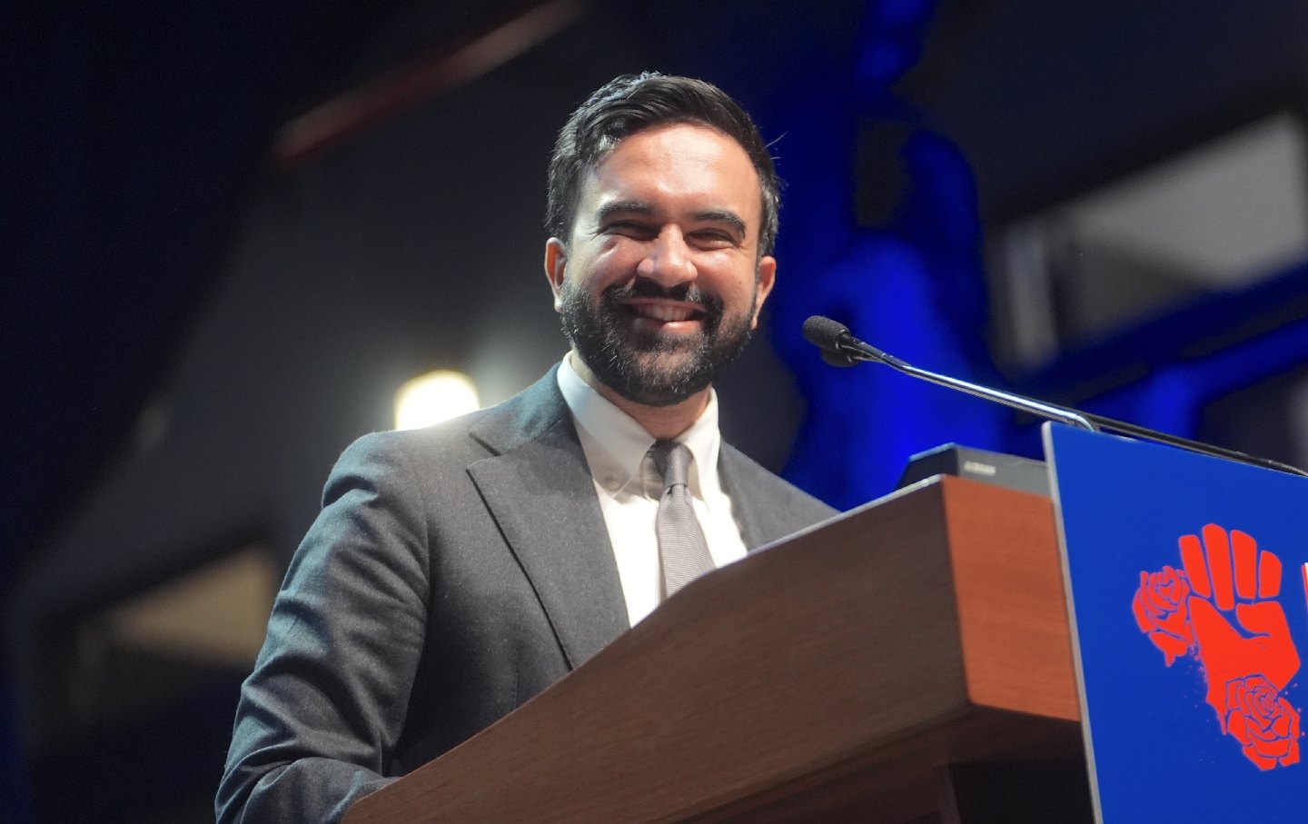 zohran mamdani smile getty