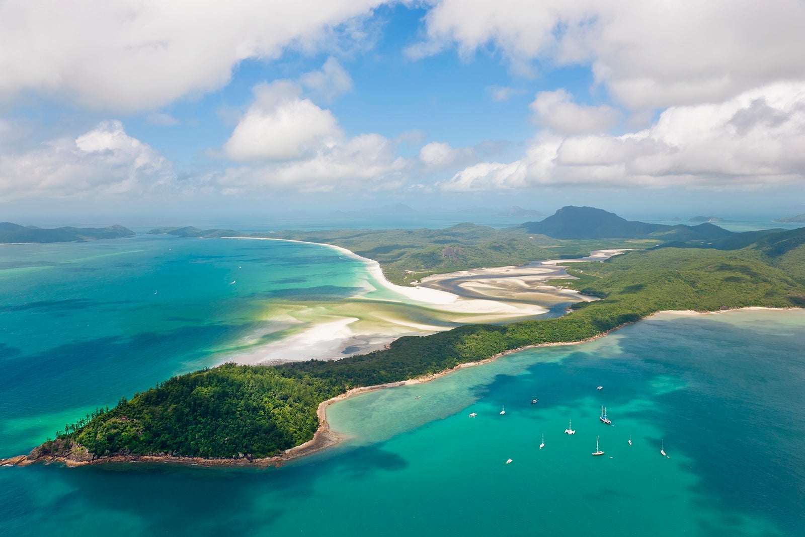 Aerial view of the Hill inlet Whitsunday Islands Queensland Australia Peter Adams