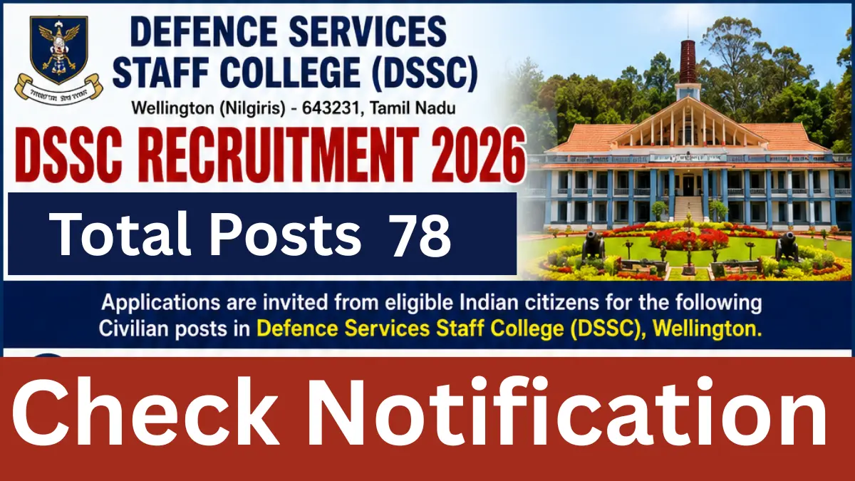 DSSC Recruitment 2026.webp