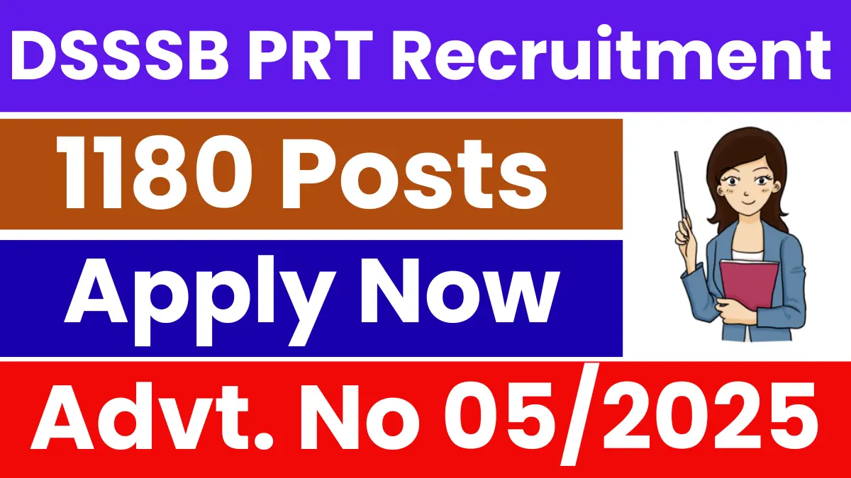DSSSB Primary Teacher PRT Recruitment 2025.webp