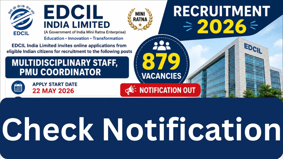 EDCIL India Limited Recruitment 2026.webp