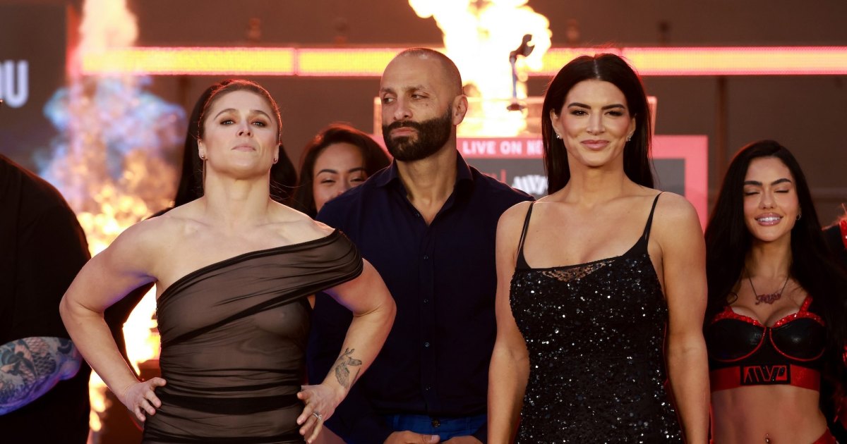 GettyImages 2276318485 Ronda Rousey Gina Carano in Netflix Comeback Fight e1778880572403