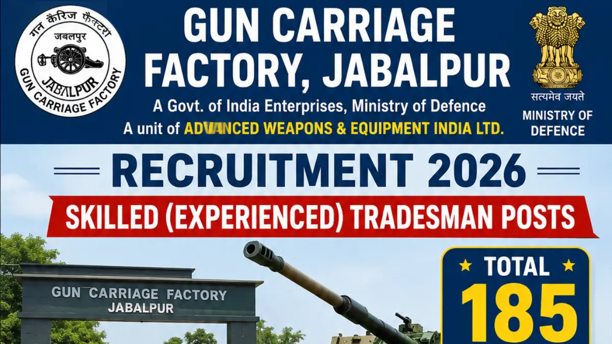 Gun Carriage Factory Recruitment 2026.webp