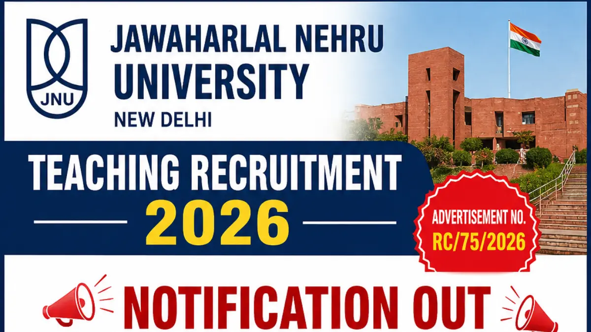 JNU Delhi Teaching Recruitment 2026.webp