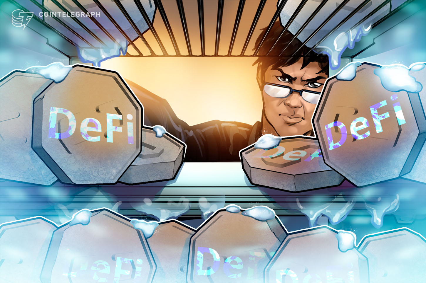 Judge20judgement20crypto20frozen20freeze20coin20refrigerator20cold20asian