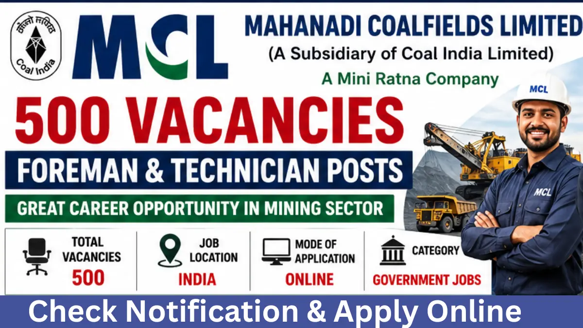 MCL Foreman Technician Recruitment 2026.webp