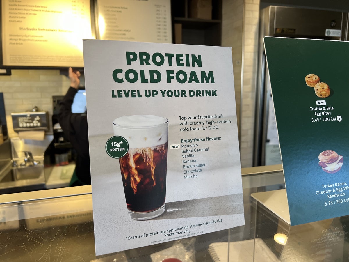Protein cold foam