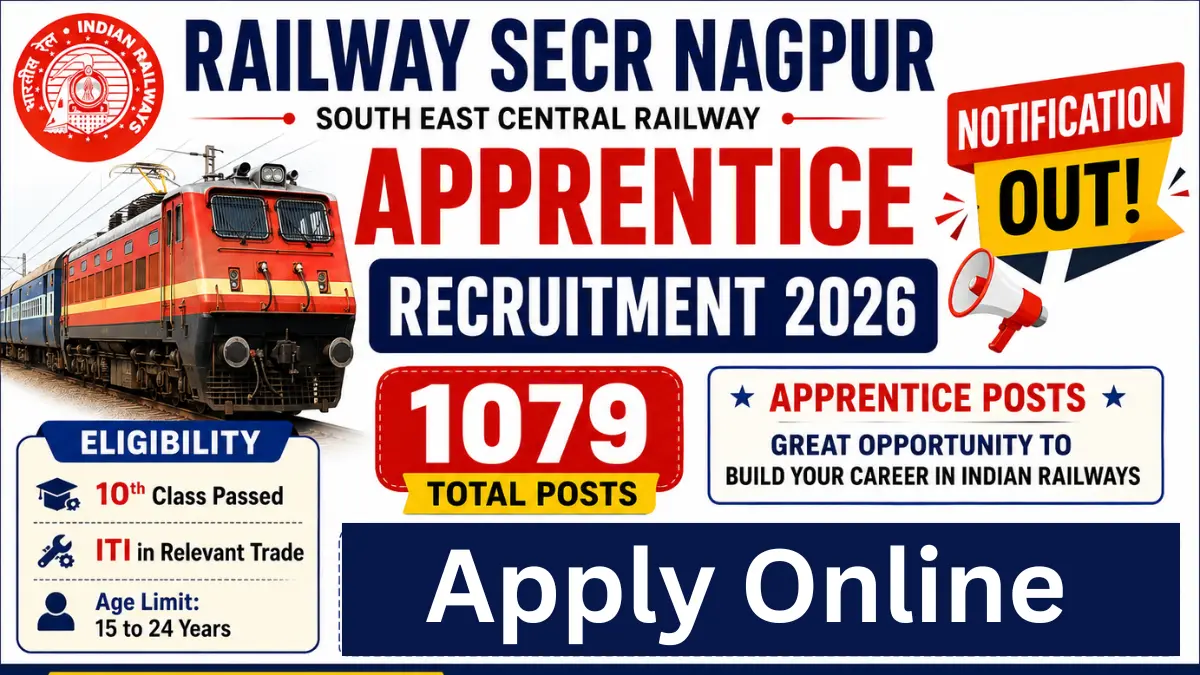 Railway SECR Nagpur Apprentice Recruitment 2026.webp