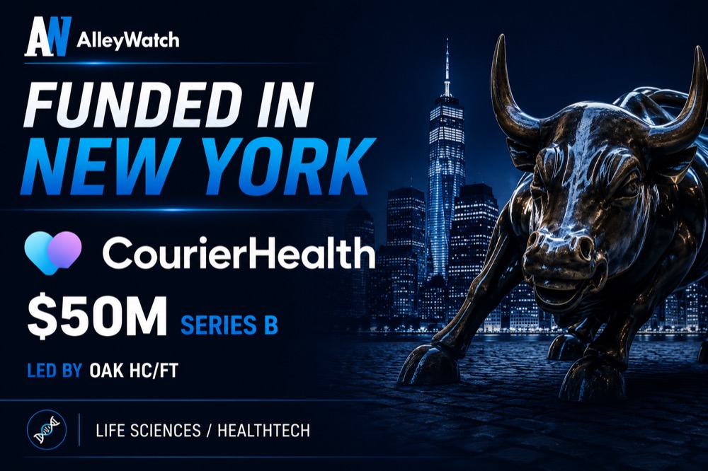 courier health biopharma patient life sciences engagement experience adherence platform funding