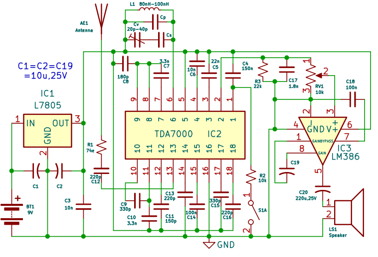 fm radio recievers schematics