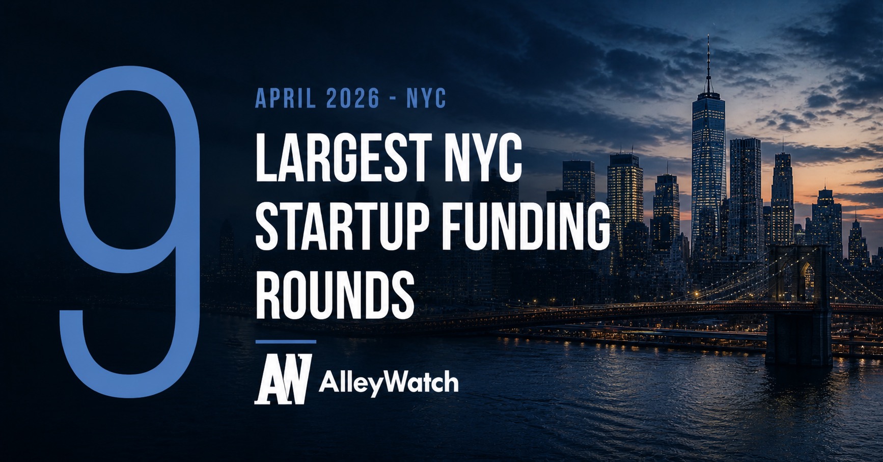 nyc top April 2026 startup funding most venture capital