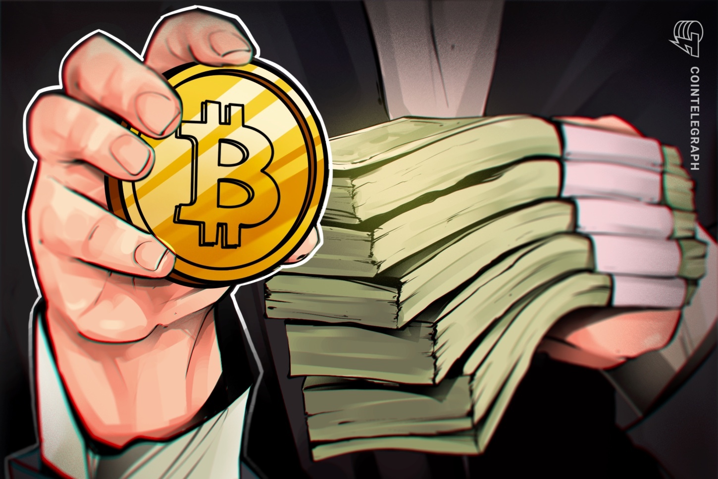 sponsored money coin hand bitcoin