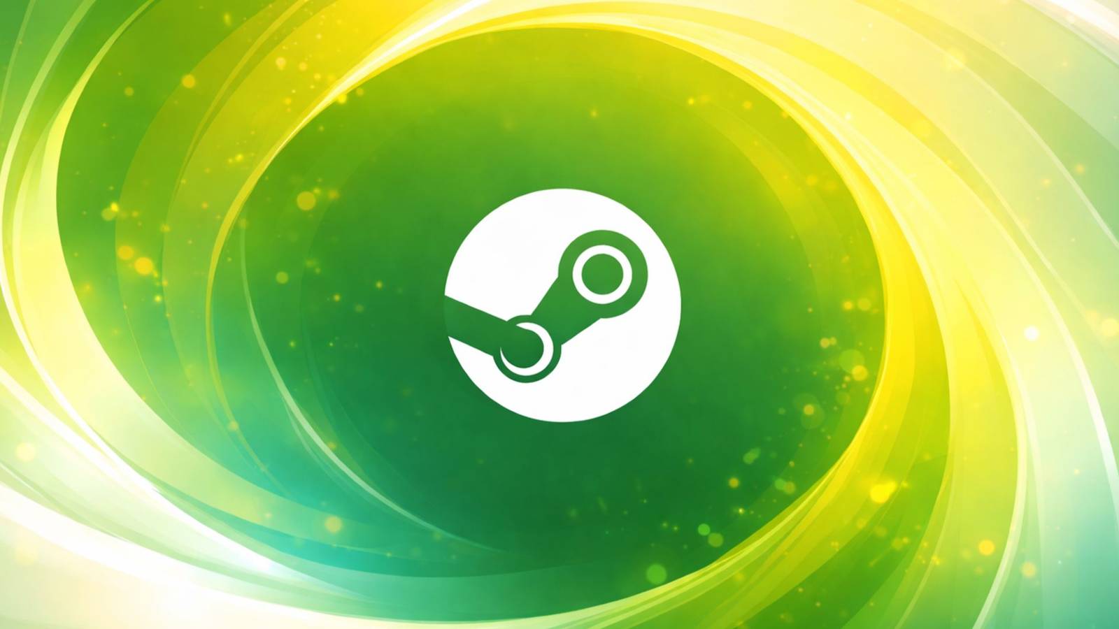 steam logo yellow green white